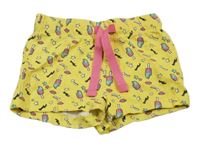 Žluté kraťasy s nanuky Lupilu
