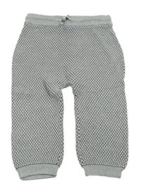 Šedé vzorované pletené tepláky zn. H&M