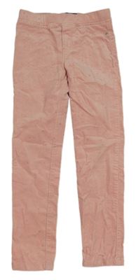 Růžové elastické vzorované manšestráky Okaidi