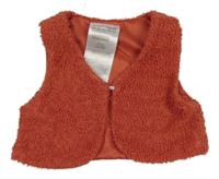 Korálová huňatá podšitá vesta Ergee