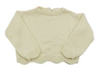 Smetanový crop svetr LC Waikiki