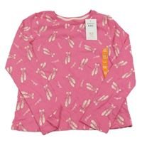 Nové - Růžové triko s botami Pep&Co