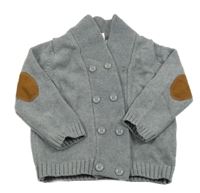 Šedý propínací svetr Obaibi