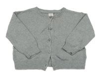 Šedý propínací svetr H&M