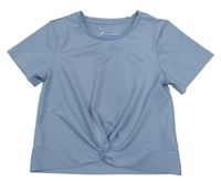 Světlemodré sportovní crop tričko Primark