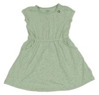 Světlezeleno-barevné puntíkaté šaty Topolino