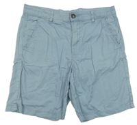 Světlemodré plátěné kraťasy H&M