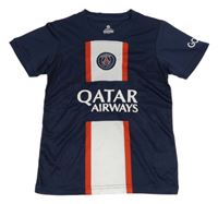 Tmavomodro-bílo-červené fotbalové tričko s číslem - Paris Saint Germain