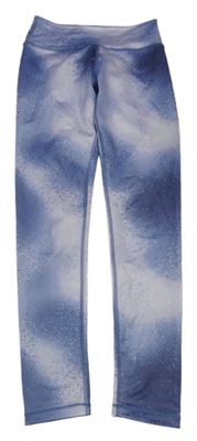 Fialovo-lila vzorované sportovní legíny H&M