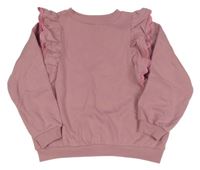 Fialová mikina s volánky H&M