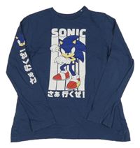 Šedomodré triko se Sonicem C&A
