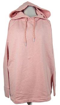 Dámská růžová oversized mikina s kapucí TCM