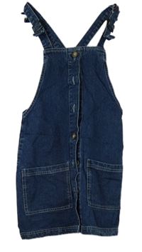 Dámské tmavomodré riflové laclové šaty Papaya 