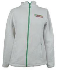 Dámská bílá fleecová propínací mikina Stoiber 