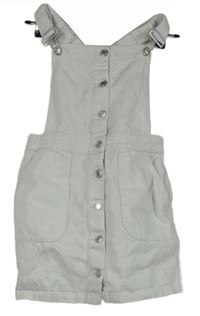 Dámské bílé riflové laclové šaty New Look 