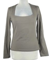 Dámské hnědé triko H&M