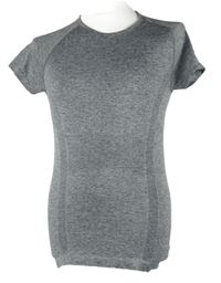 Pánské šedé melírované sportovní funkční tričko Primark