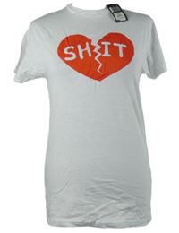 Nové - Pánské bílé tričko s potiskem Primark 