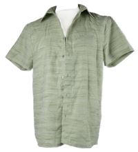 Pánská světlezelená melírovaná košile Boohoo 