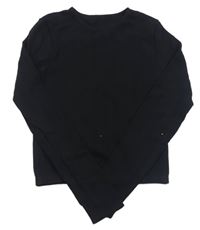 Černé sportovní crop triko 