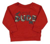 Červená mikina s nápisem Primark 