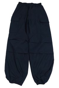 Tmavomodré cargo kalhoty Shein