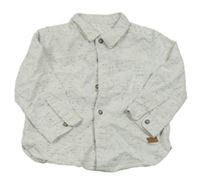 Bílo-černá melírovaná košile Zara