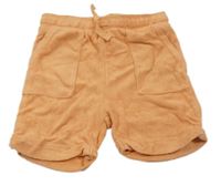 ORanžové froté kraťasy s potiskem