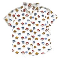 Bílá košile s tlapkovou patrolou