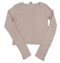 Světlerůžové perforované triko H&M