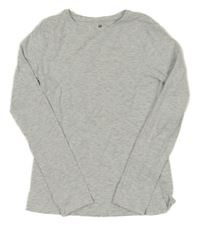 Světlešedé melírované triko H&M