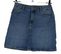 Dámská modrá riflová minisukně s vysokým pasem Dummes