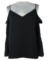 Dámská černá halenka s volnými rameny H&M