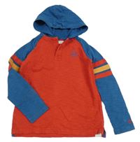 Červeno-modré mikinotriko s kapucí Fatface