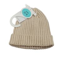 Nové - Béžová žebrovaná pletená čepice Matalan