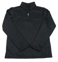 Černá sportovní thermo mikina Crane