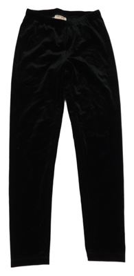 Černé sametové legíny 