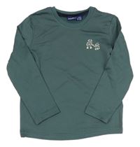 Zelenošedé thermo triko s robotem Lupilu