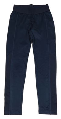 Tmavomodré sportovní thermo legíny Yigga