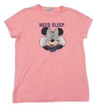 Neonově růžové tričko s Minnie Primark