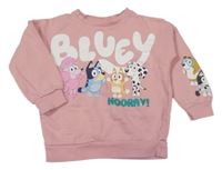 Růžová mikina s Bluey a přáteli George
