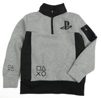 Šedo-černá mikina PlayStation Primark
