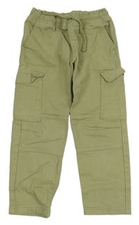 Světlekhaki cargo riflové kalhoty Primark 