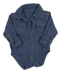 Tmavomodré košilové body Mothercare