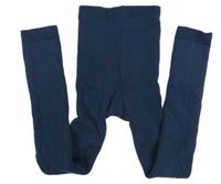 Tmavomodré zateplené punčochové legíny TCM 