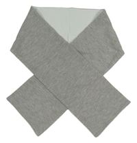 Šedá pletená podšitá šála 