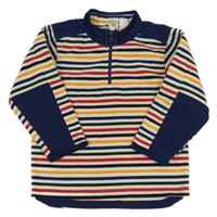 Barevná pruhovaná fleecová mikina GAP