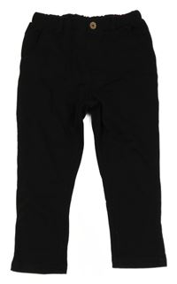 Černé teplákové kalhoty H&M