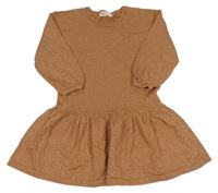 Starorůžové třpytivé svetrové šaty H&M