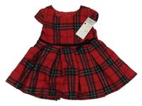 Nové - Červeno-černé kostkované šaty Primark